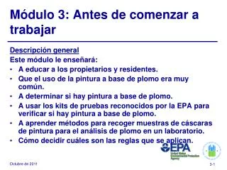 m dulo 3 antes de comenzar a trabajar