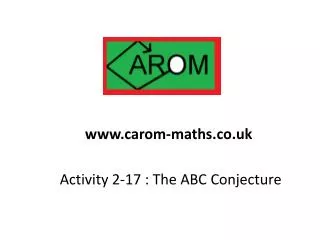 Activity 2-17 : The ABC Conjecture