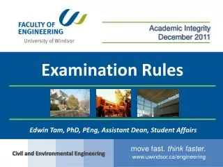 Examination Rules