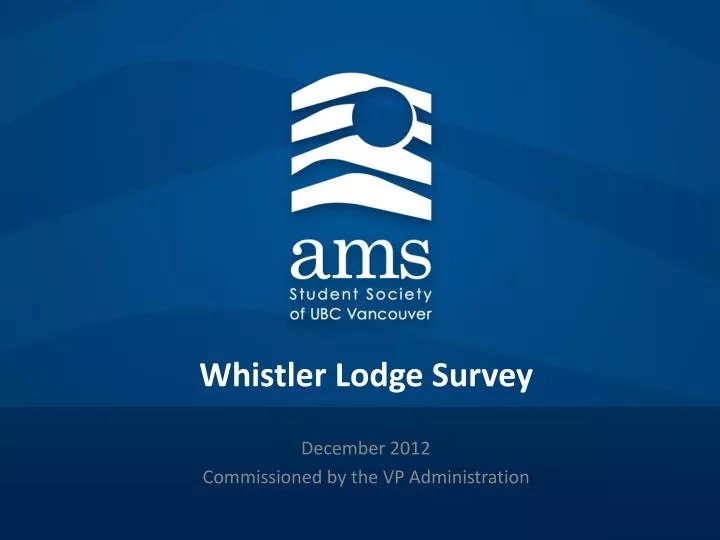 whistler lodge survey