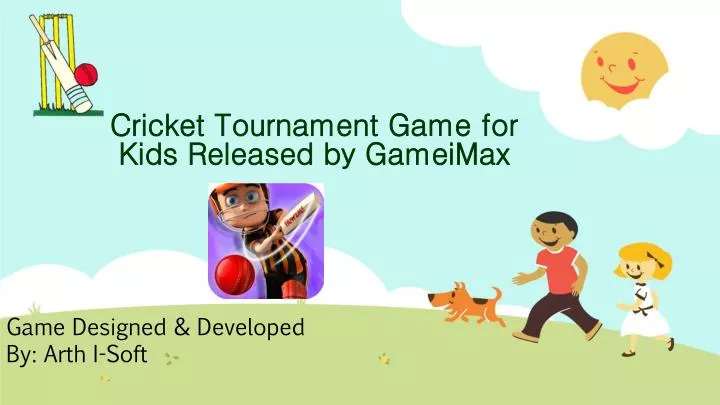 cricket tournament game for kids released by gameimax