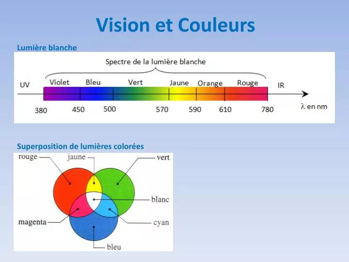 vision et couleurs