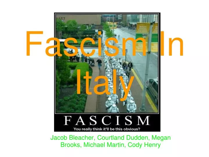 fascism in italy