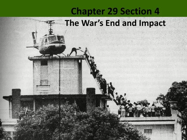 chapter 29 section 4 the war s end and impact