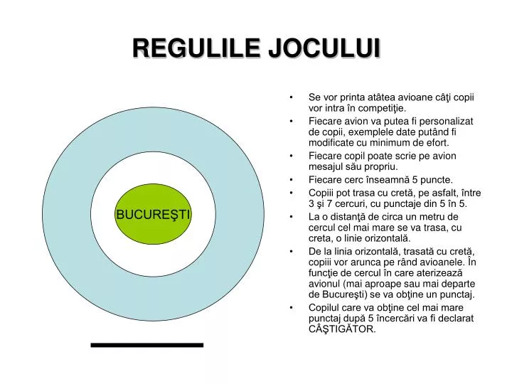 regulile jocului