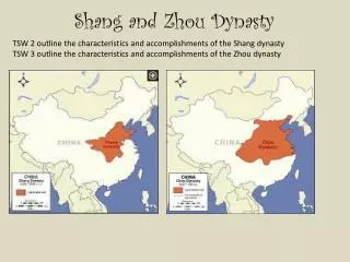 Shang and Zhou Dynasty