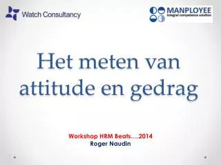 het meten van attitude en gedrag