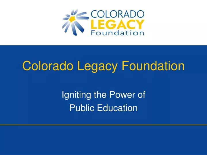 colorado legacy foundation