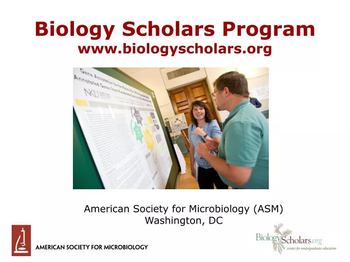 biology scholars program www biologyscholars org