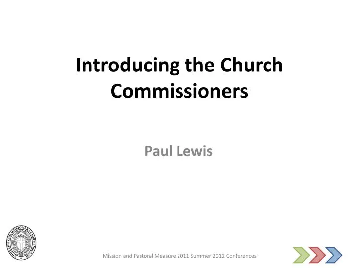 introducing the church commissioners