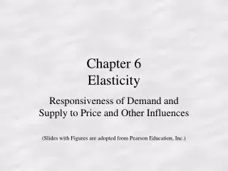 Chapter 6 Elasticity