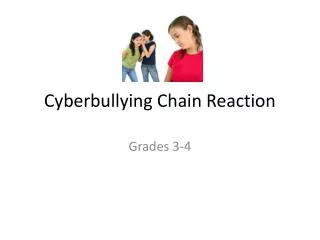 Cyberbullying Chain Reaction