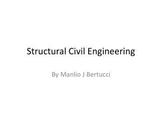 Structural Civil Engineering