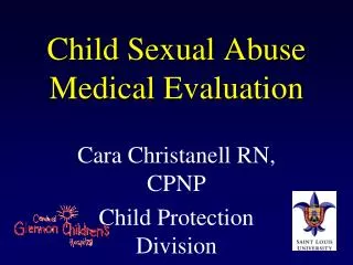 Child Sexual Abuse Medical Evaluation