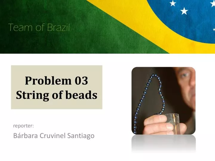 problem 03 string of beads