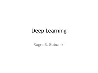 Deep Learning