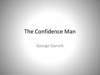 The Confidence Man