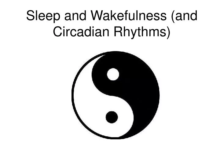 sleep and wakefulness and circadian rhythms