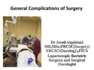 General Complications of Surgery