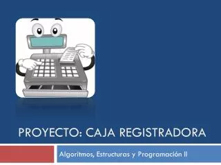 proyecto caja registradora