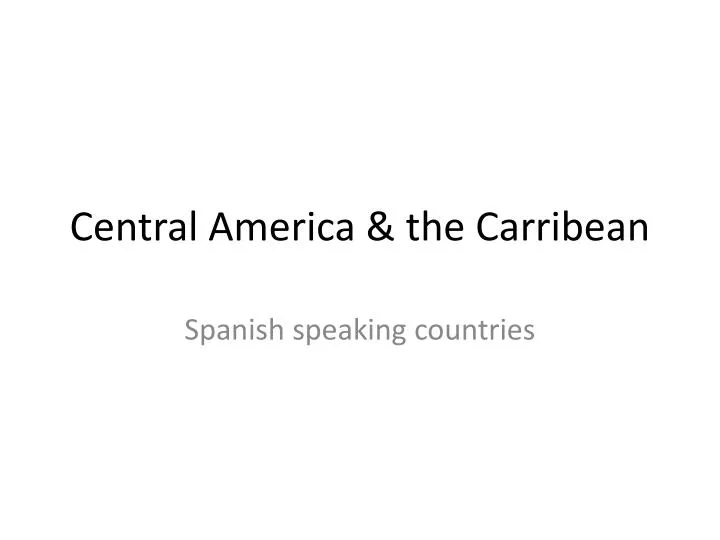 central america the carribean