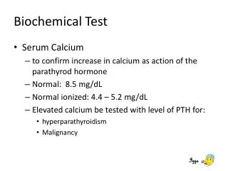 Biochemical Test