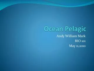 Ocean Pelagic