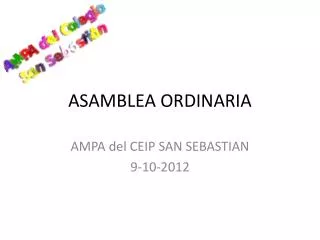asamblea ordinaria