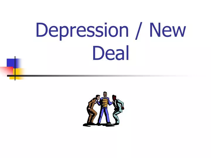 depression new deal