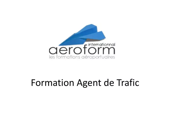 formation agent de trafic