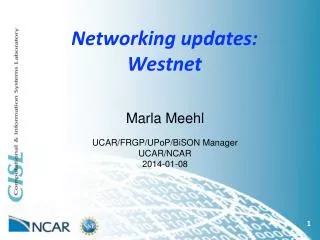 Networking updates: Westnet