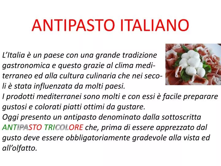 antipasto italiano