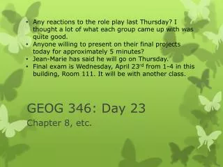 GEOG 346: Day 23