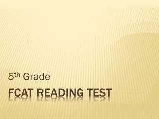 FCAT Reading Test