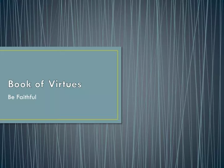 book of virtues