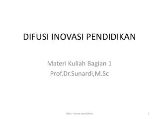difusi inovasi pendidikan