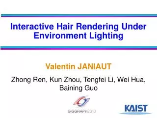 Interactive Hair Rendering Under Environment Lighting