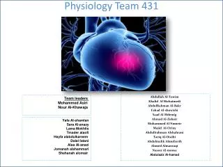 Physiology Team 431