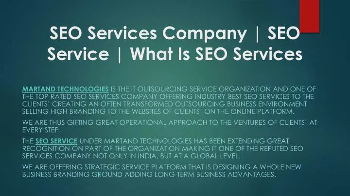 seo services company seo service what is seo services