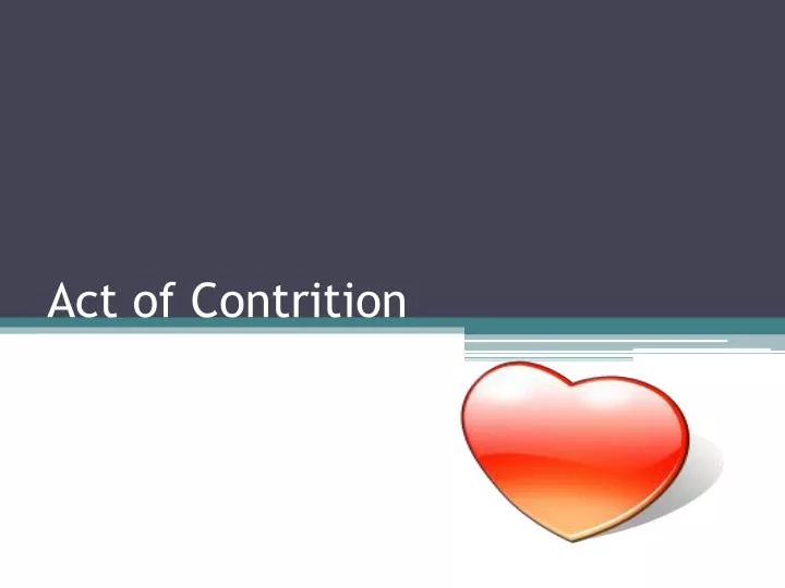 act of contrition