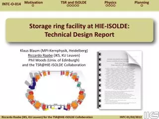 Storage ring facility at HIE-ISOLDE: Technical Design Report