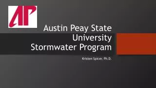Austin Peay State University Stormwater Program