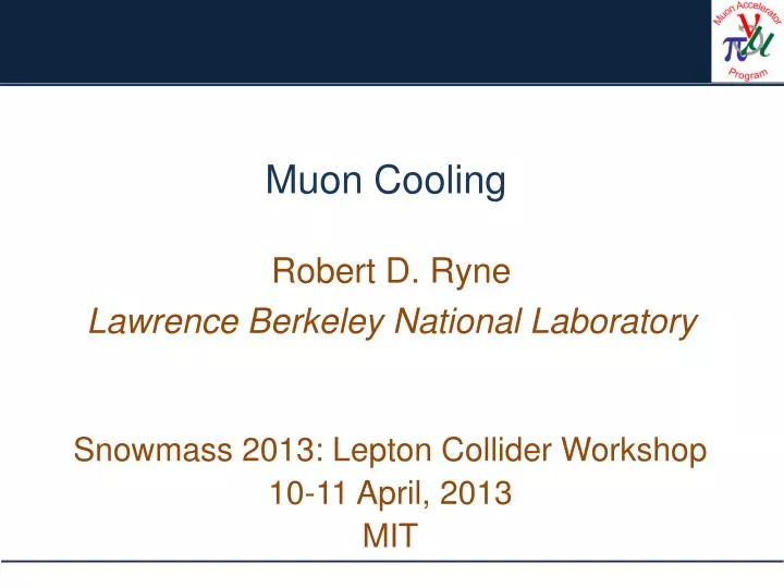 muon cooling