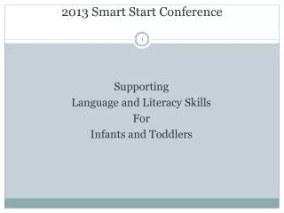 2013 Smart Start Conference