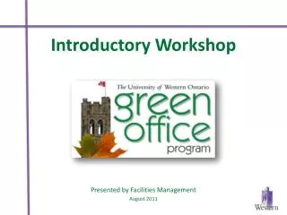Introductory Workshop