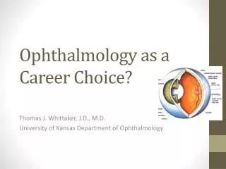 Ophthalmology as a Career Choice?