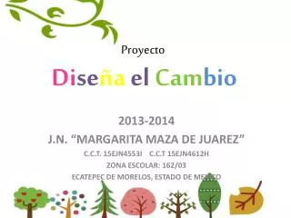 proyecto di se a el cam bio