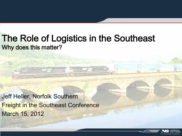 the role of logistics in the southeast why does this matter