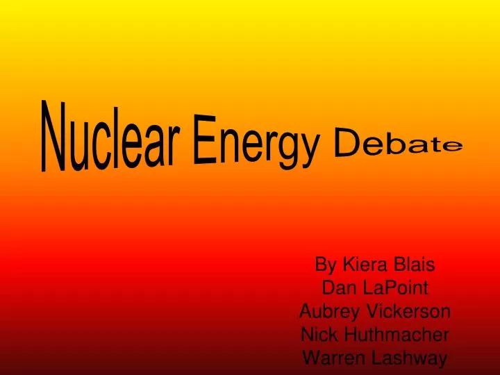 nuclear energy debate