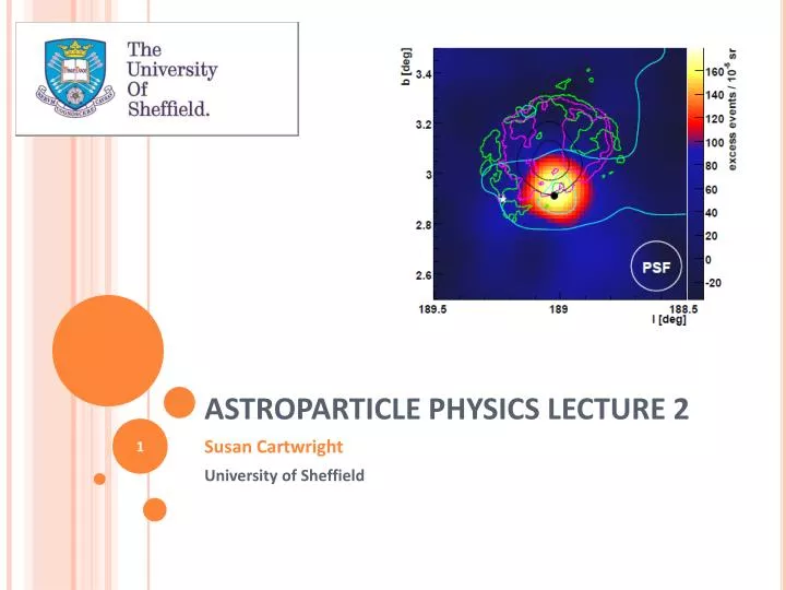 astroparticle physics lecture 2